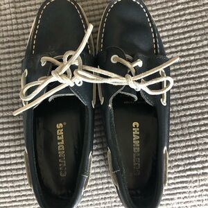 Chandlers navy blue boat shoes. Like new. Genuine leather upper. Woman’s size 7.